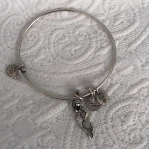 Alex and Ani mermaid bracelet in silver